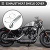 Motoforti Universal Motorcycle Exhaust Pipe Heat Shield Curved Motorcycle Heat