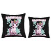 Rainbows Are Just Unicorn Breadcrumbs Unicorn Throw Pillow