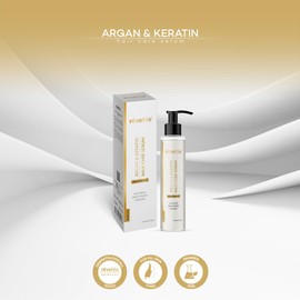 Argan Oil Keratin Hair Serum, Volumizing and Shine Enhancing Treatment, Smooth, Frizz Control, Shine Hair Polisher, Hydrating, Strengthens, Softness and Brightness for Damaged Hair 125 ML 4,23 fl oz