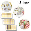 WUSANNA 24 Sheets Emoji Sticker Smiley Smiley Sticker Small Kids