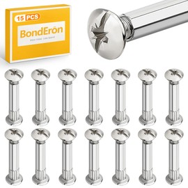 BondEron 30 Stück M6 Möbelverbinder Set, Hülsenschrauben Verbindungsschrauben, Schrankverbinder für Möbel Schränke, Längen 32-42mm