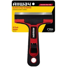 ALLWAY GTS Glass & Tile Scraper, 4″