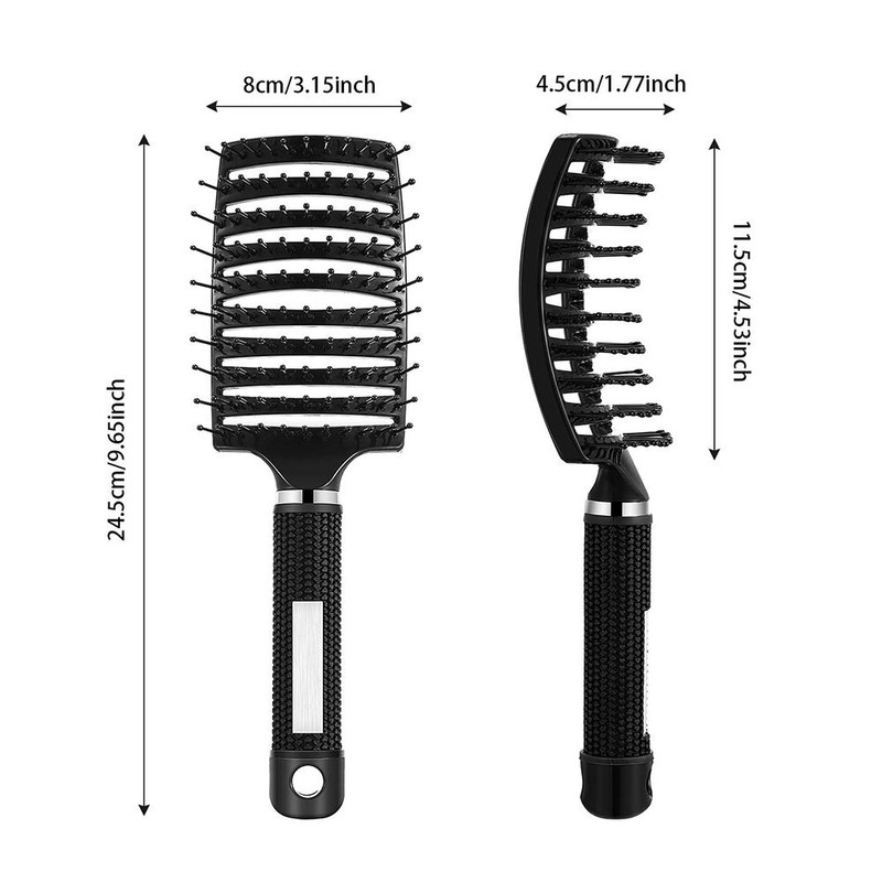 Youery 2 x organic hair brush without pulling, professional detangling
