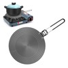 Bcuuozeeing Induction Adapter Plate, Induction Adapter Plate with Foldable Handle,