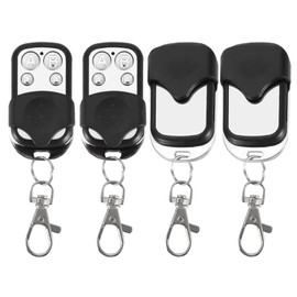 4pcs Garage Remote Control Key Fob 4-Channel Wireless Remote Control Duplicator for Cars Garage Doors Gate, Clone Up to 4 Signals from 4 Different Remotes with 433.92mhz