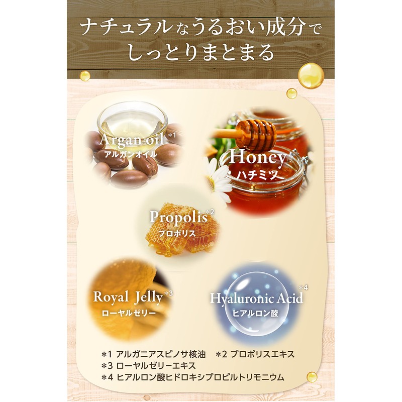 &Honey Deep Moist Hair Treatment Refill, Super Moisturizing Organic Formula,