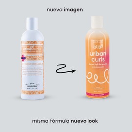 URBAN CURLS, Acondicionador para Definir Rizos sin Sulfatos, Parabenos, Siliconas y Aceites Minerales con Ingedientes Naturales y Orgánicos 360 ml