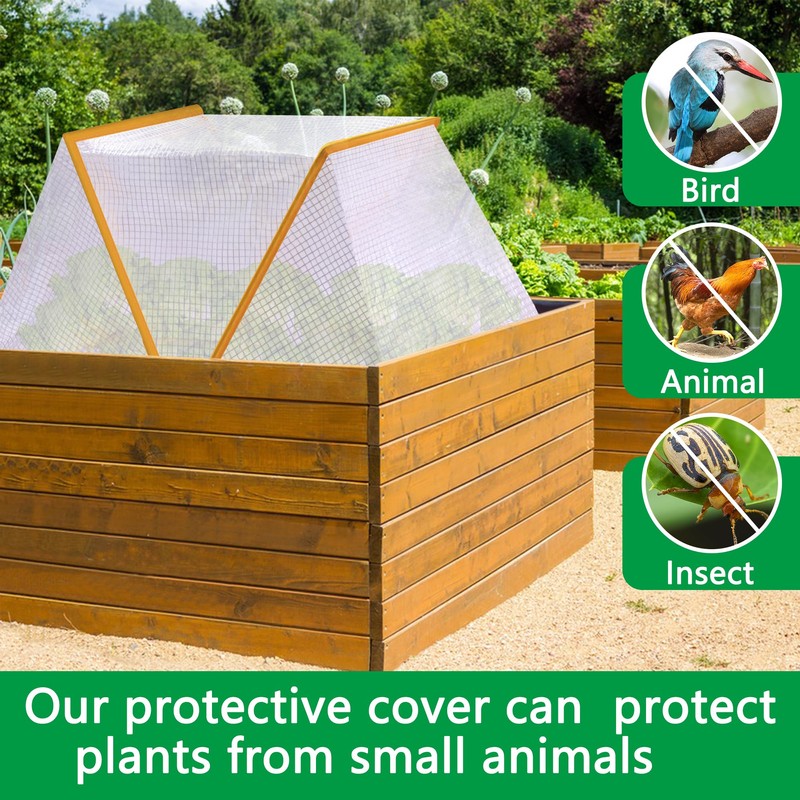 2 Pcs Garden Row Accelerator Plants Cover, 32" x 13"