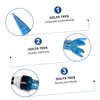 Sosoport 2pcs Plastic Golf Tees Set Sturdy Training Tool for