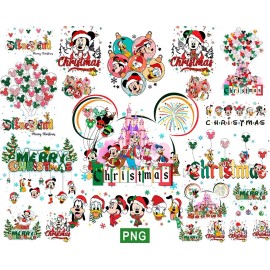 Bundle Magic Mouse Christmas Holiday Season Png, Xmas Png