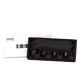 Ronix AutoLock Wakeboard Shoelaces Set (4 Shoelaces and AutoLocks), black