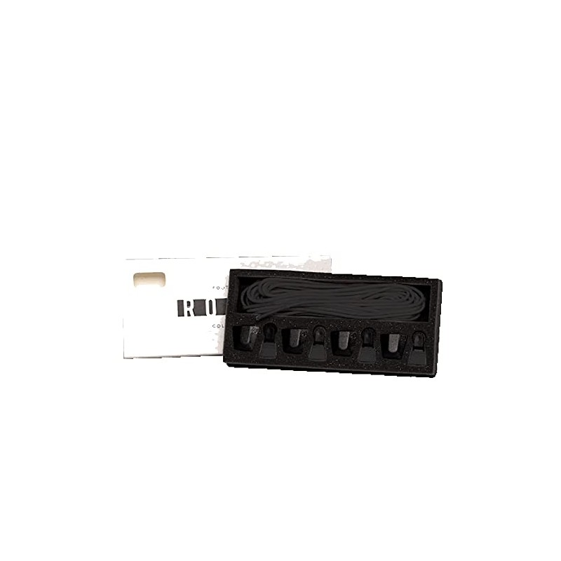 Ronix AutoLock Wakeboard Shoelaces Set (4 Shoelaces and AutoLocks), black