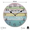 Cepewa Wall Clock XL Beach Nostalgia Diameter 45 cm Clock