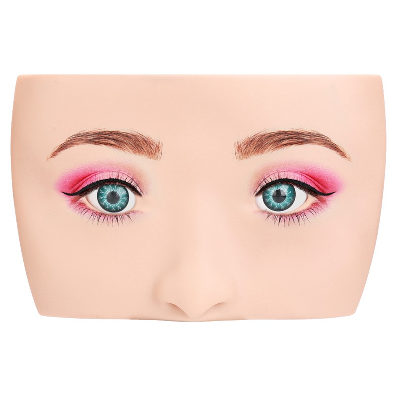 Makeup Practice Face Board 3D Realistic Eye Painting Practice Plastic