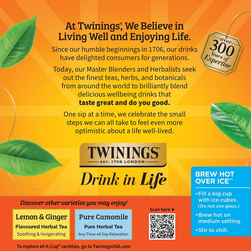 Twinings Pure Rooibos Red Tea K-Cup Pods for Keurig, 24