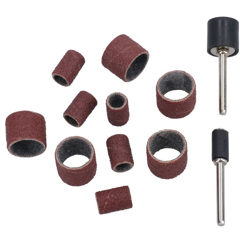 120pc 1/4in + 1/2in Drum Sanding Sander Grinding Kit for