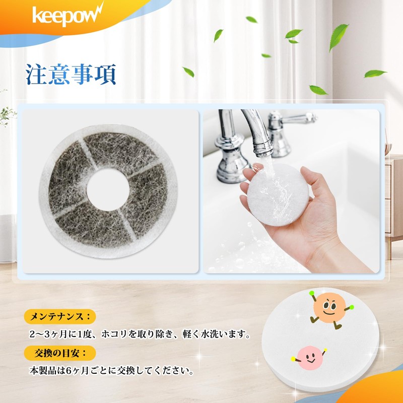 KEEPOW 6 Piece Ventilation Vent Filter (Diameter 3.1 inches (80