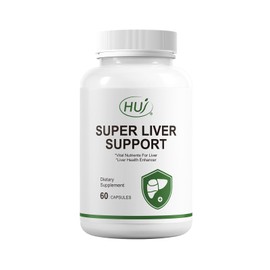 HUJ Super Liver Support -17 in 1 Supplement with Milk Thistle, Artichoke, Turmeric & Dandelion Root - Supports Liver Detoxification & Health - 60 Capsules