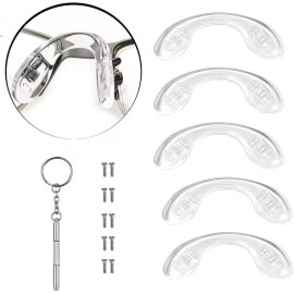 BEHLINE Eyeglasses Nose Pads, Glasses Bridge Strap/Saddle Bridge,Soft Silicone Anti-Slip