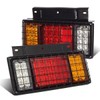 Partsam 2Pcs LED Truck Trailer Tail Lights Bar Kit 40