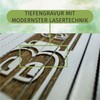 laser-diele Ruler "Bester Papa" – High-Quality Deep Engraving in 3D