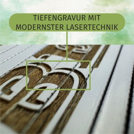 laser-diele Ruler "Bester Papa" – High-Quality Deep Engraving in 3D Look – Father's Day Gift for Dad – Gift for Men – Ruler – Scale