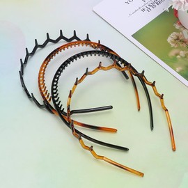 6pcs Headband Shark Headband Teeth Comb Hair Hoop Hair Band Hair Accessories for Women Lady Girls