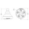 Speakman Napa S-2007-BN Shower Head, 2.5 GPM, Brushed Nickel