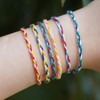 Friendship Bracelet String 24 Rainbow Color Skeins, Embroidery Floss Cross
