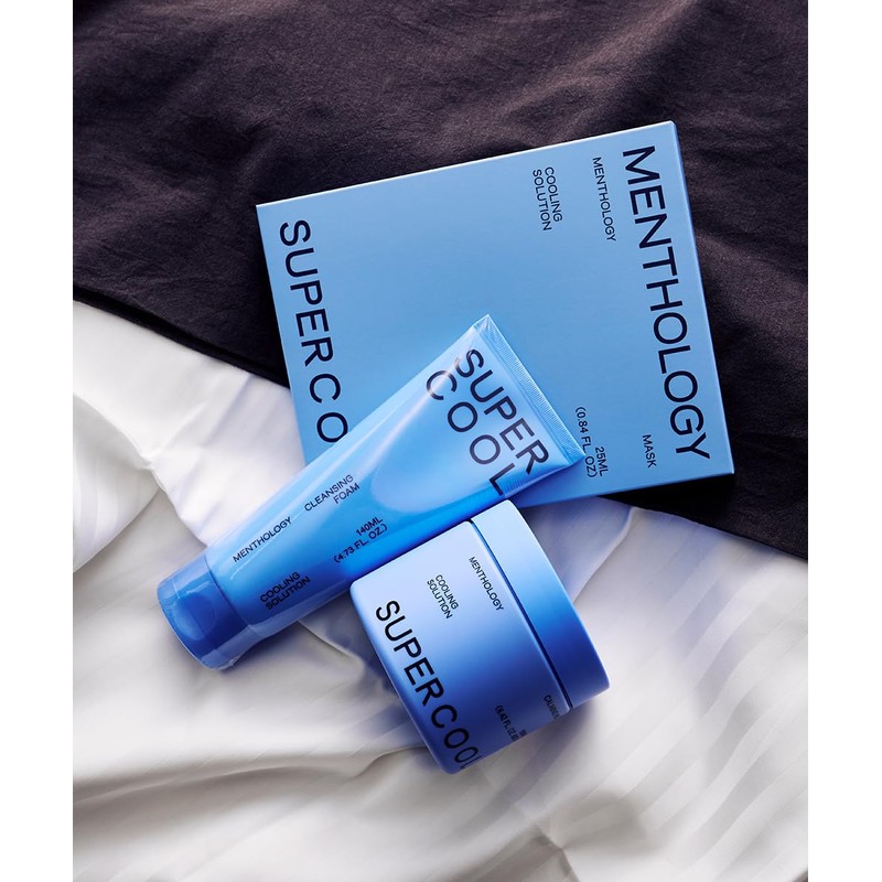 Menthology(メンソロジー) スーパークールマスクパック 鎮静シート フェイスパック 保湿 クールダウン 赤み・毛穴ケア 敏感肌 韓国コスメ メントロジー