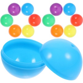 Gadpiparty 50pcs Vending Machine Capsules Empty Colored Round Capsules Fillable Plastic Round Balls Candy Gumball Machines Balls Twisting Balls for Gumball Vending Machine