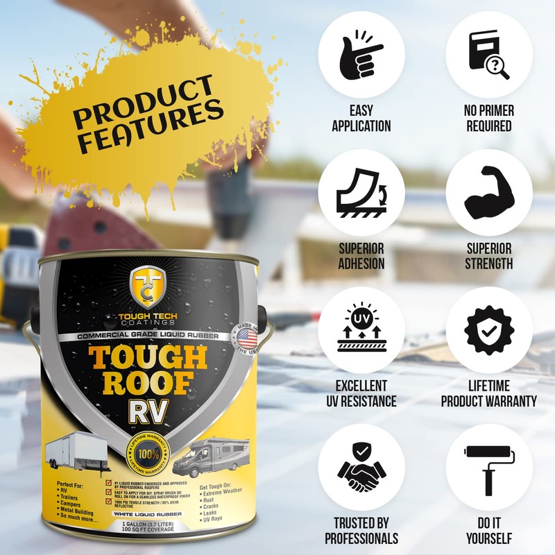 RV Roof Sealant - RV Roof Coating for RV, Campers,