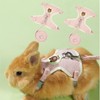 WEWAYKGJ Rabbit Harness and Leash Set 2 Pieces Adjustable Bunny