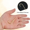 Fishing Hook Hat Pins 10pcs Fish Hooks Clip Gold/Black Fish