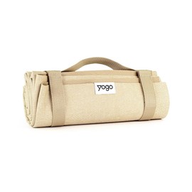 Yogo Ultralight Folding Travel Yoga Mat with Attached Straps, FSC®-Certified Plant Rubber, Sticky Grip, Non-Slip, Best Travel Yoga Mat®