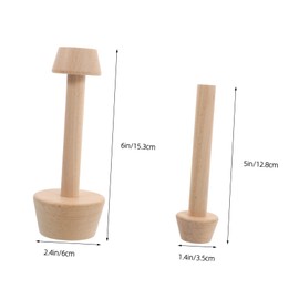 iplusmile 2 Pcs Wooden Egg Tart Molds Double Sided Tamper for DIY Baking Sustainable and Robust Dessert Tool for Home Commercial Use Consistent Tart Bases for Egg