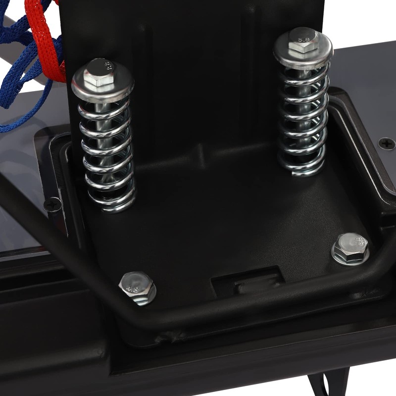 44“ x 30“ Wall-Mount Basketball Backboard Hoop Replacement Kit,Outdoor Black