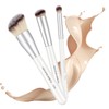 MOTIBACK 3 Piece Makeup Brush Set for Face and Eye