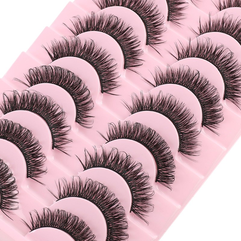 False Eyelashes Natural Look Russian Strip Fake Lashes Artificial Cat