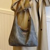 Shoulder Bag for Women Soft PU Leather Minimalistic Top Handle