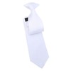 DQT Men's Plain Twill Wedding Formal Clip On Tie -