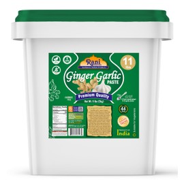 Rani Ginger Garlic Cooking Paste 176oz (11lbs) 5kg Bulk ~ Vegan | Gluten Free | NON-GMO | Kosher | No Colors | Indian Origin