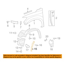 TOYOTA OEM 08-16 Sequoia Fender-Liner Inner Extension Bracket Right 538770C040