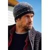 Pachamama Men Wool Beanie Skull Hat Fleece Lined Handknitted Charcoal