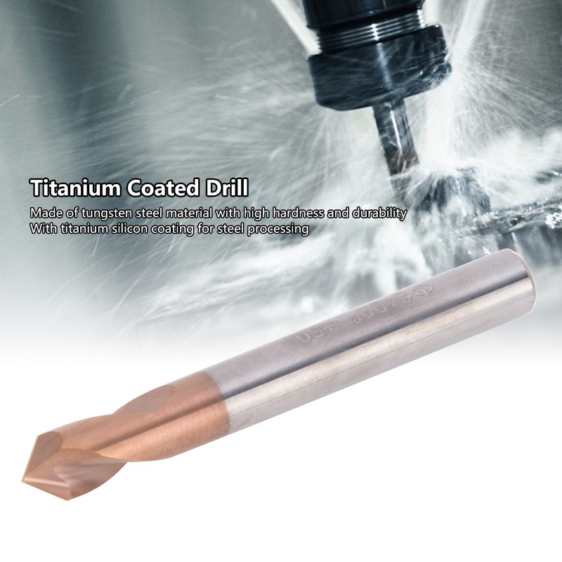 Spotting Drill Titanium Silicon Coating 55HRC Hardness for Milling Machine