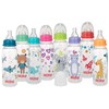 Nuby Printed Non-Drip Bottle, 8 Ounce, Colors May Vary