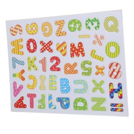 Operitacx 1 Set Alphanumeric Stickers Magnets Magnetic Puzzles Educational Toy for Toddlers ABC Magnets Children's Magnets Magnetic Alphabet Board Magnetic Letters Wood