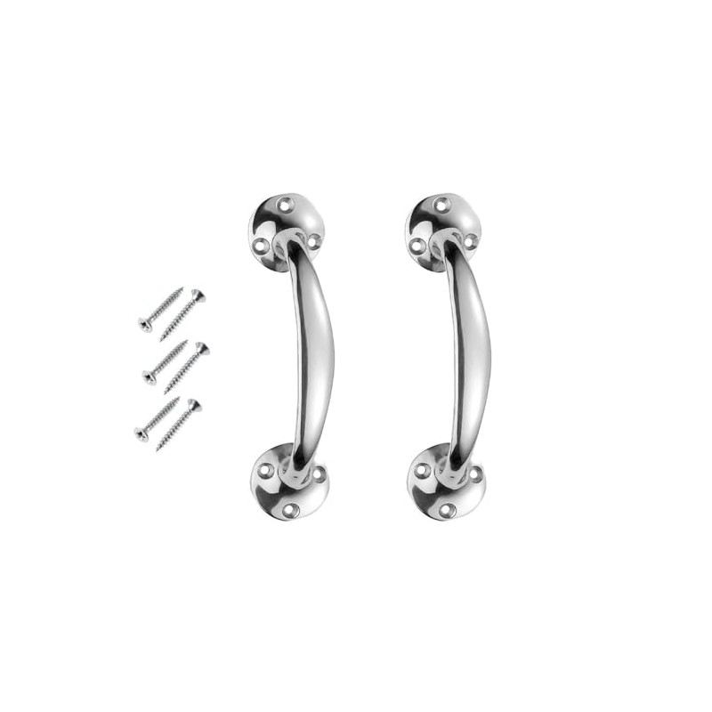 SISI UK Chrome Plated Victorian Bow Shaped Handles 150mm Bow
