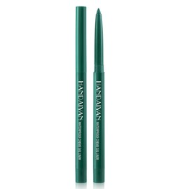 DekRion Eyeliner Pencil, Waterproof Eyeliner Long-lasting, Green Eyeliner, High-Pigmented Colorful Eyeliners Easy To Use Eyeliner Pen for Women, Green