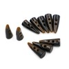 10x 50mm Large Horn Imitation Tooth Toggle Buttons For Jacket